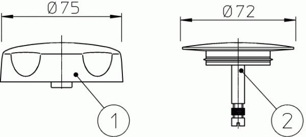 Sichtteile weiß HL555N.3